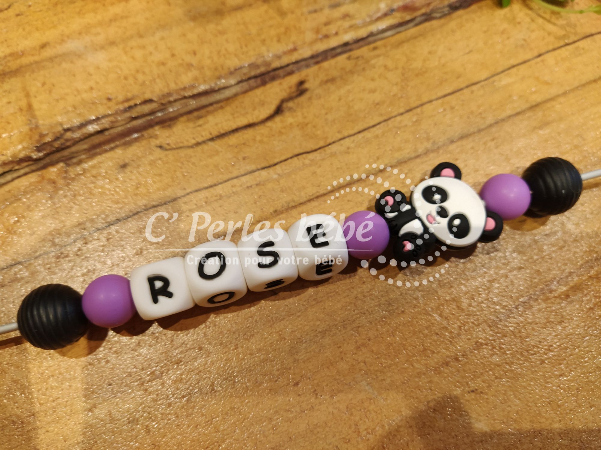 Attache sucette panda