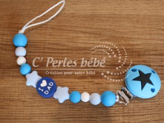 Attache tétine silicone