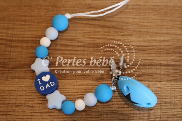 Attache tétine silicone