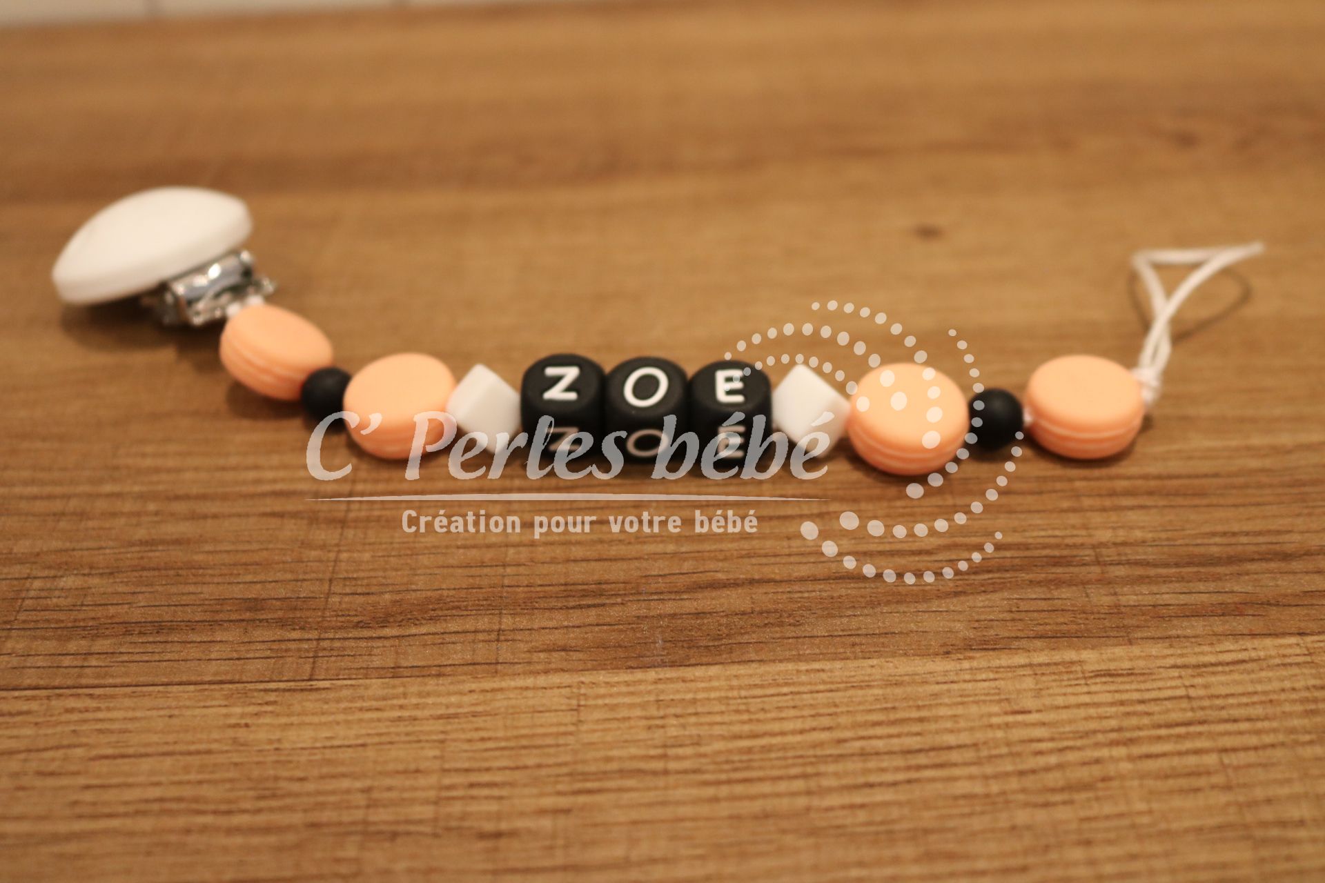 Attache tétine personnalisé