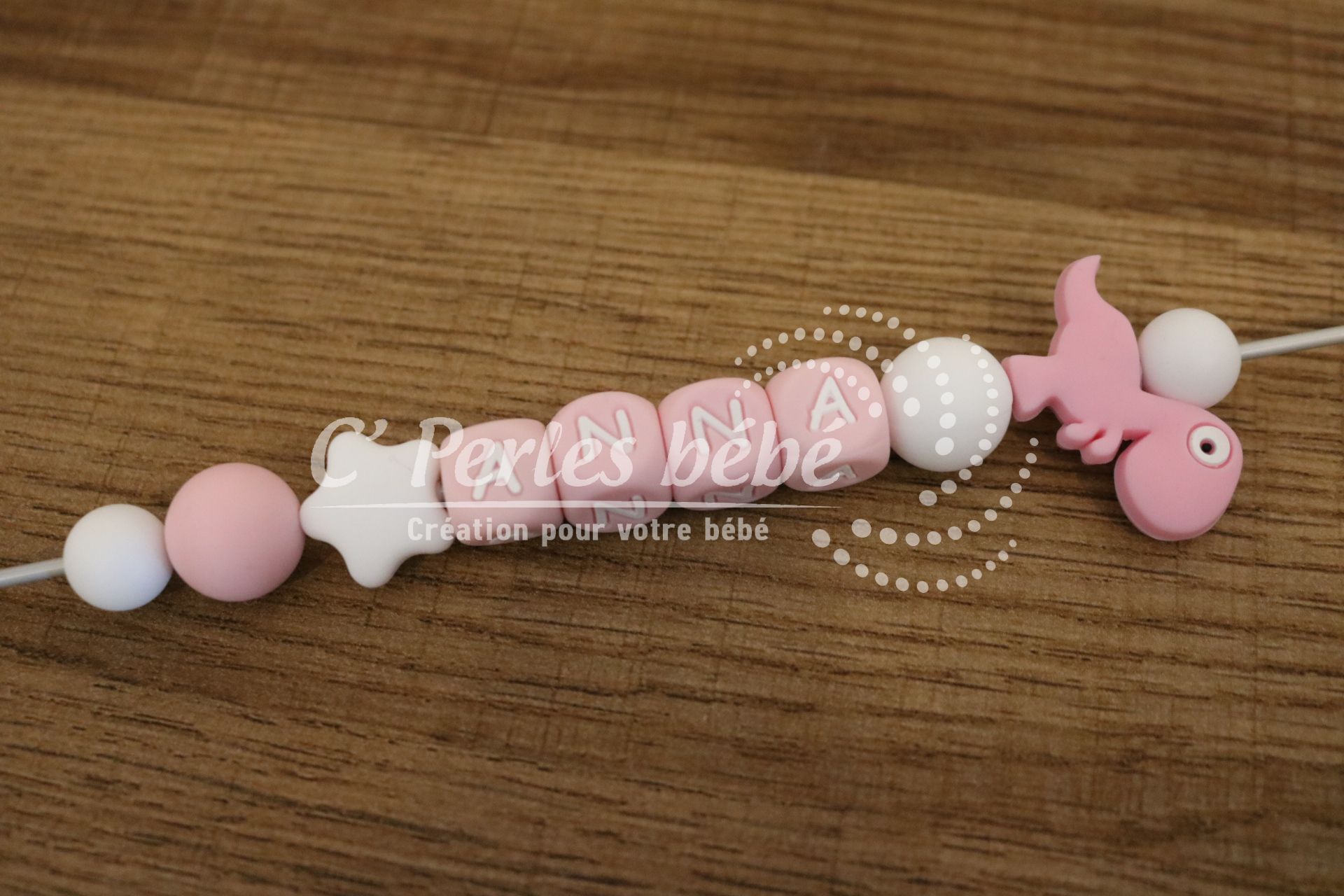 Attache tétine dinosaure Attache tétine dinosaure