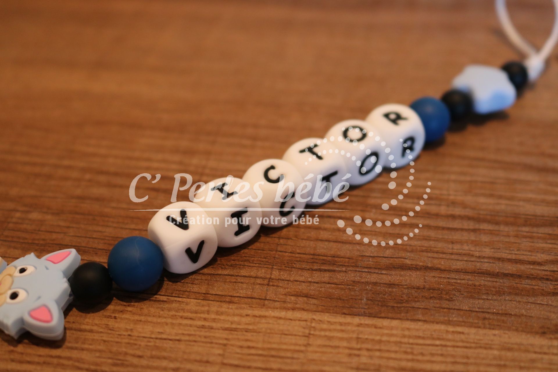 Attache tétine chat