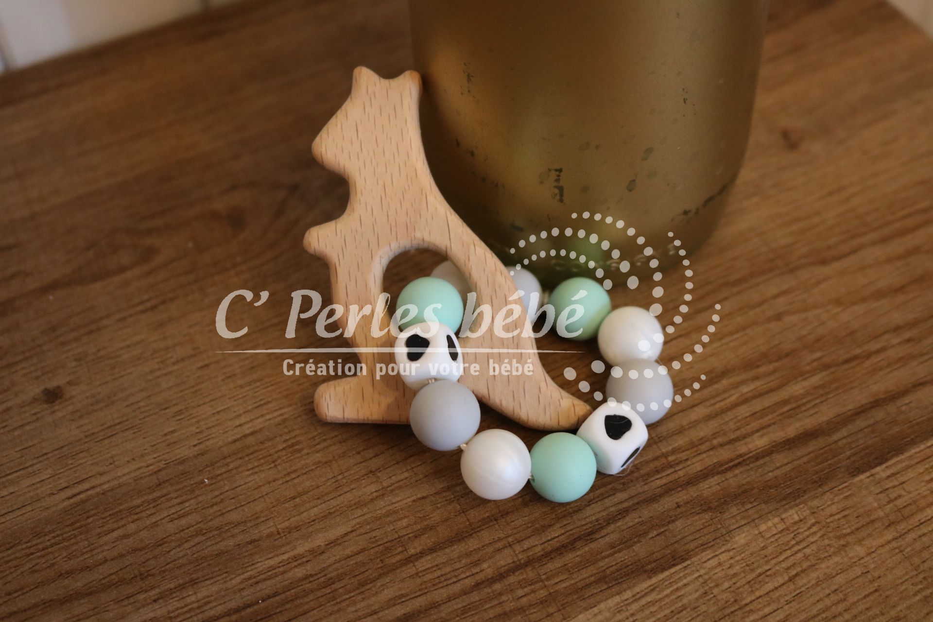 Jouet bois silicone bébé