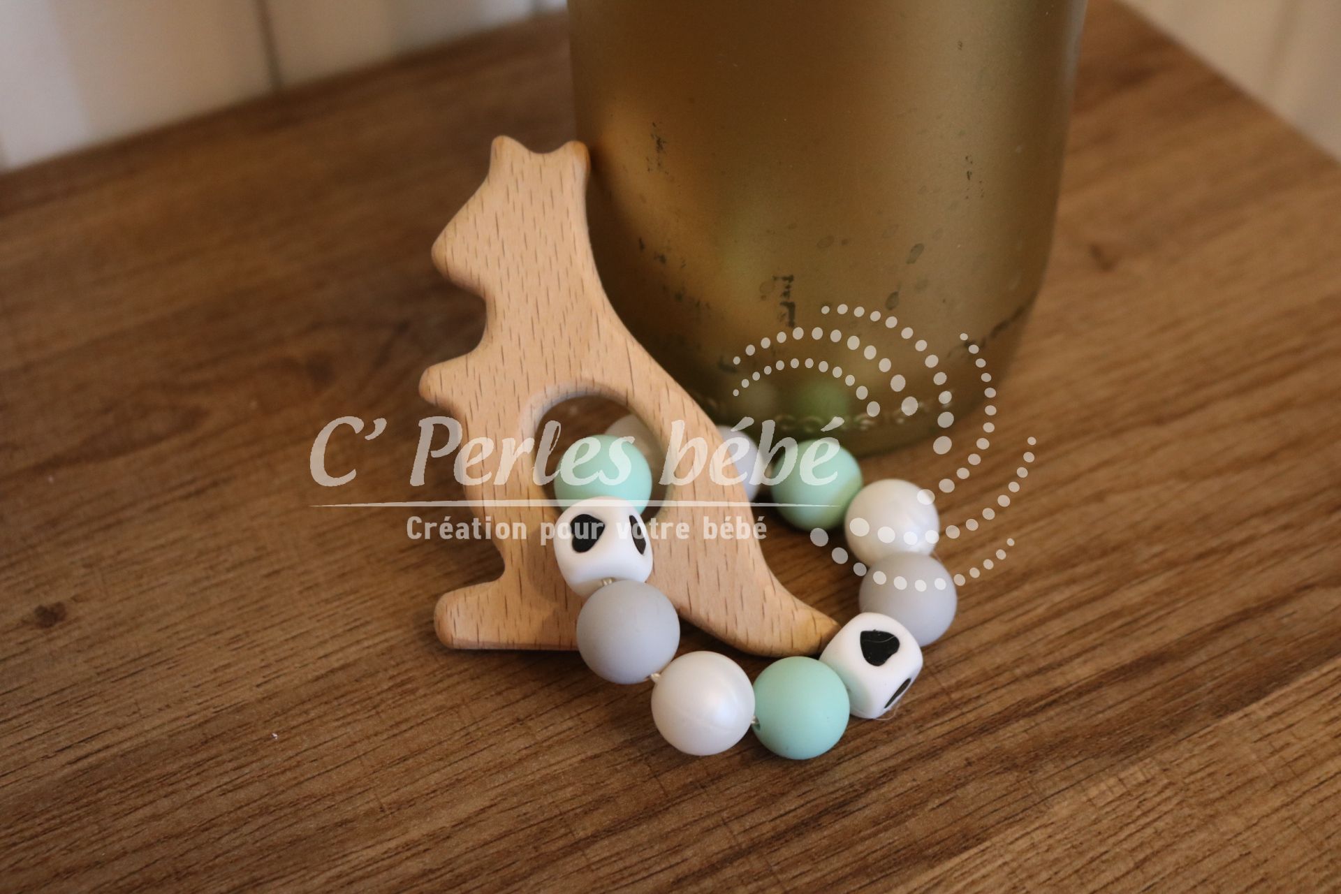 Jouet bois silicone bébé