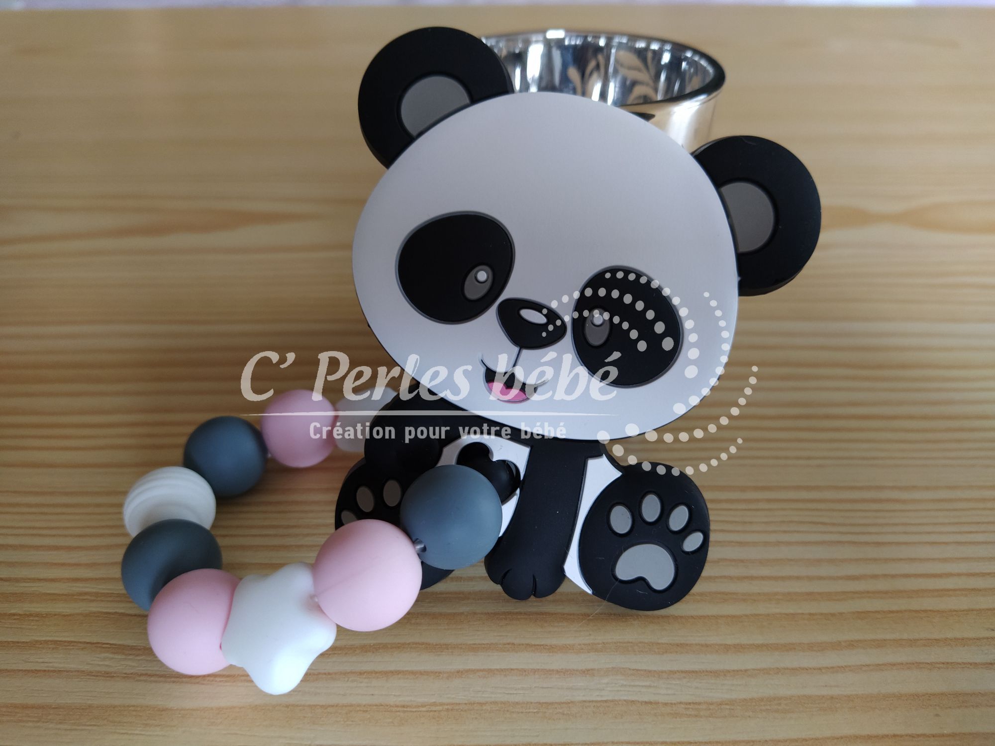 Hochet silicone panda Hochet silicone panda