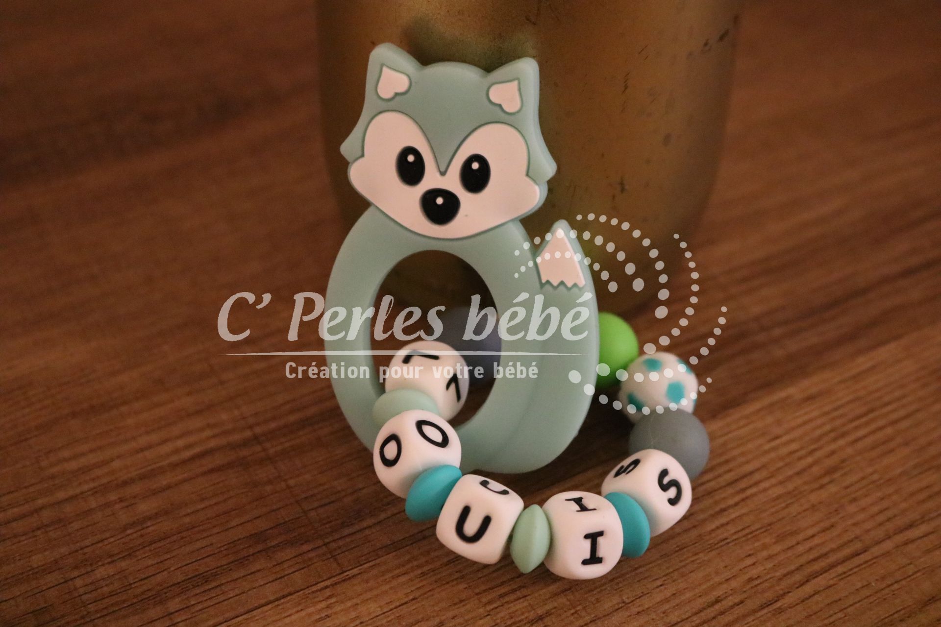 Hochet silicone renard Hochet silicone renard