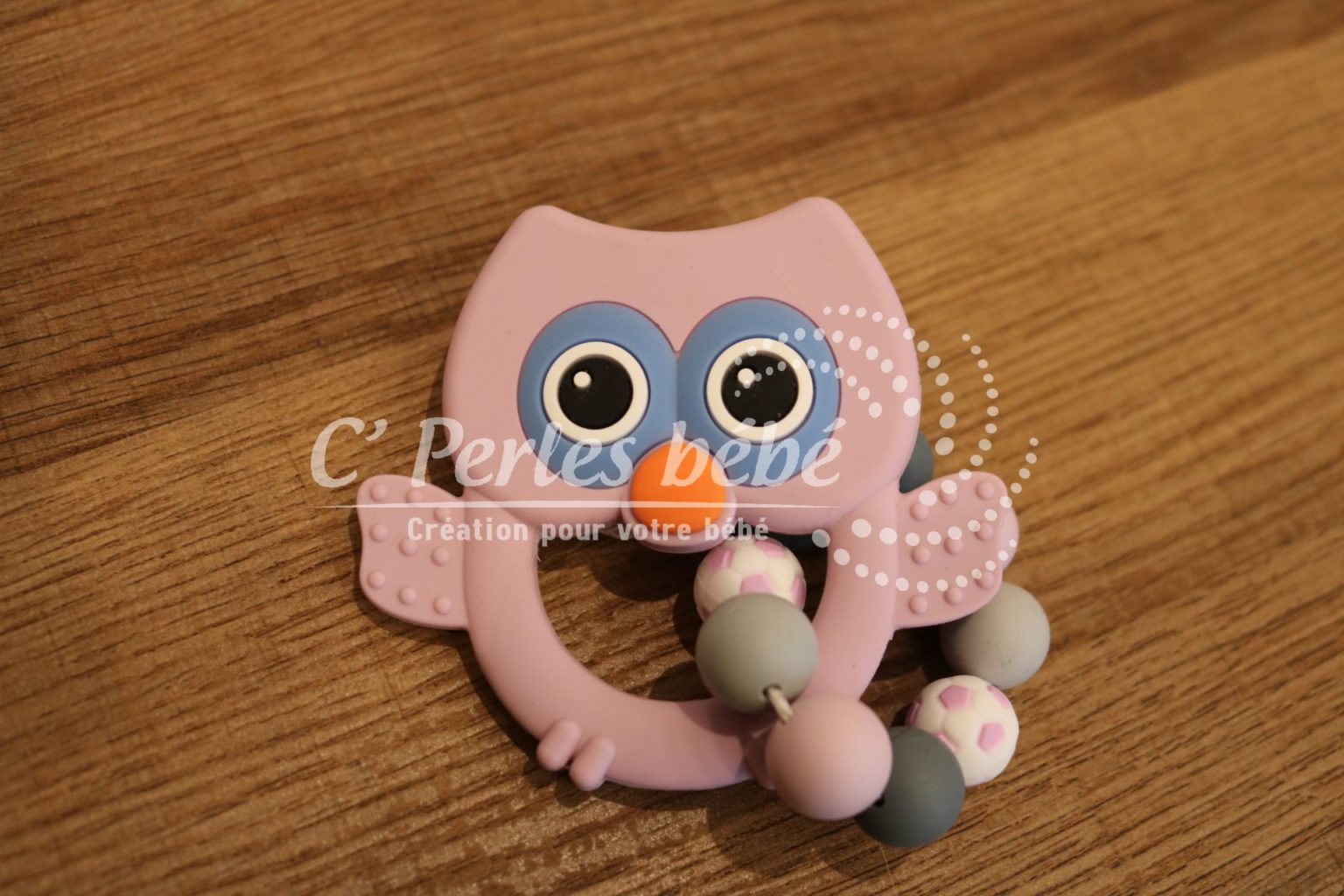 Jouet de bain / dentition / hochet Hibou main image 1