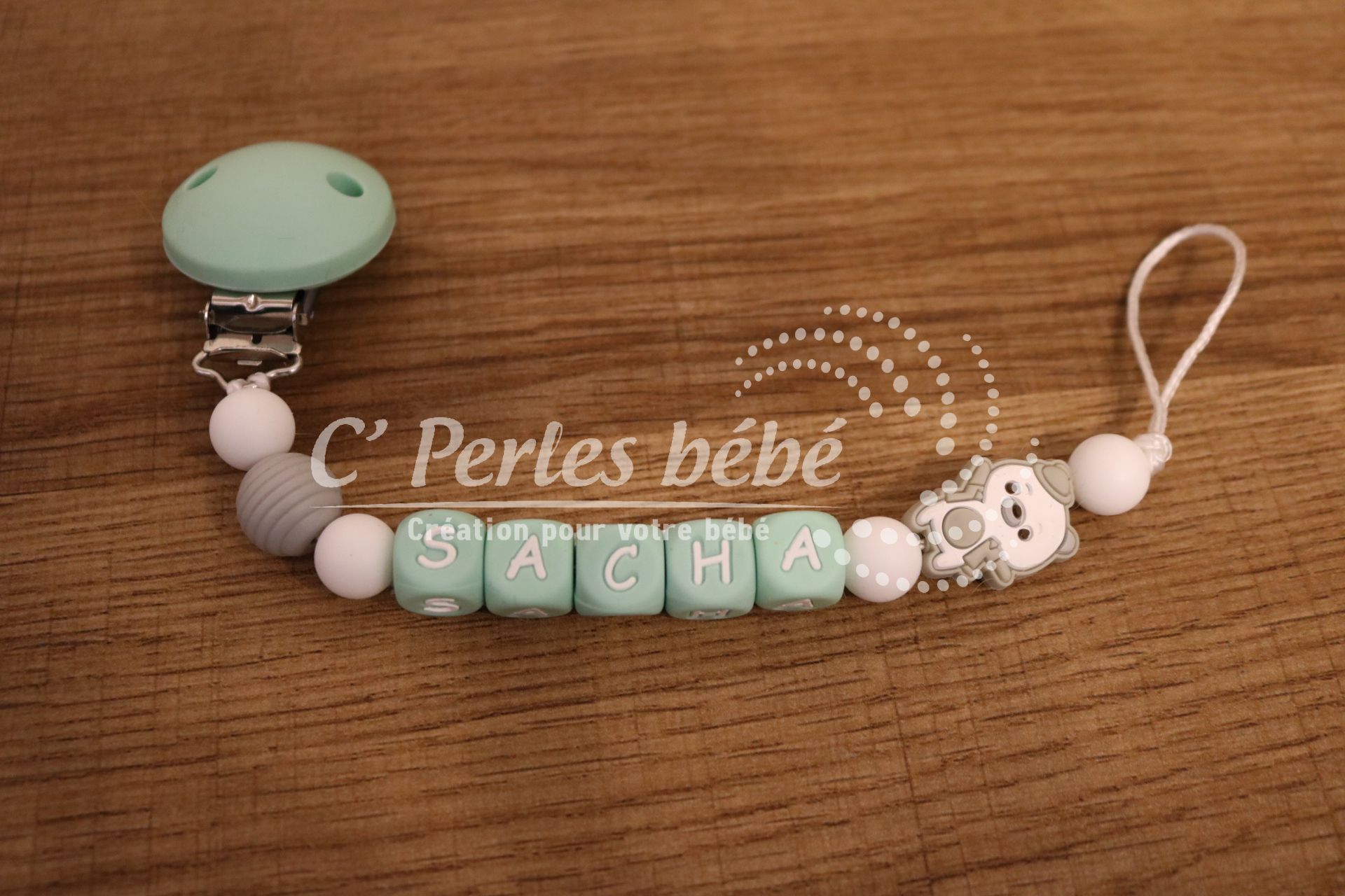 Attache tétine ourson Attache tétine ourson