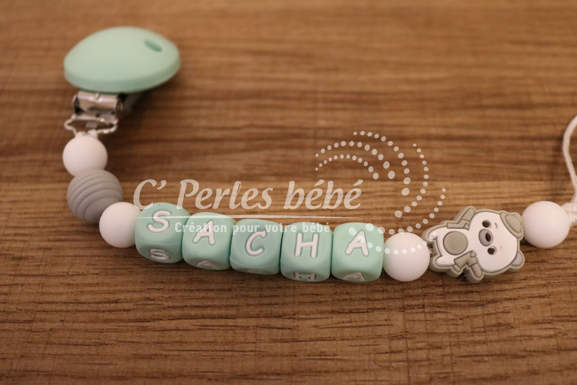 Attache tétine ourson Attache tétine ourson