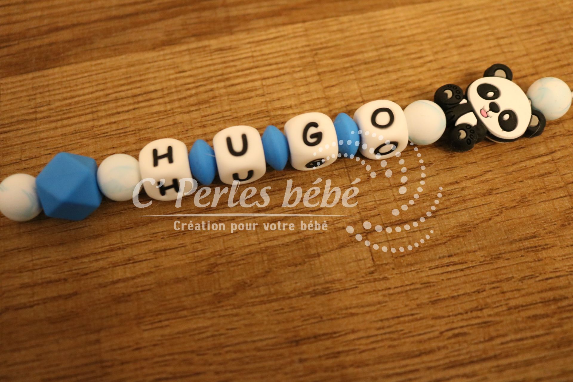 Attache tétine panda