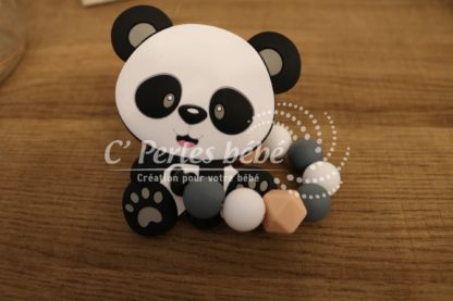Anneau dentition panda prénom