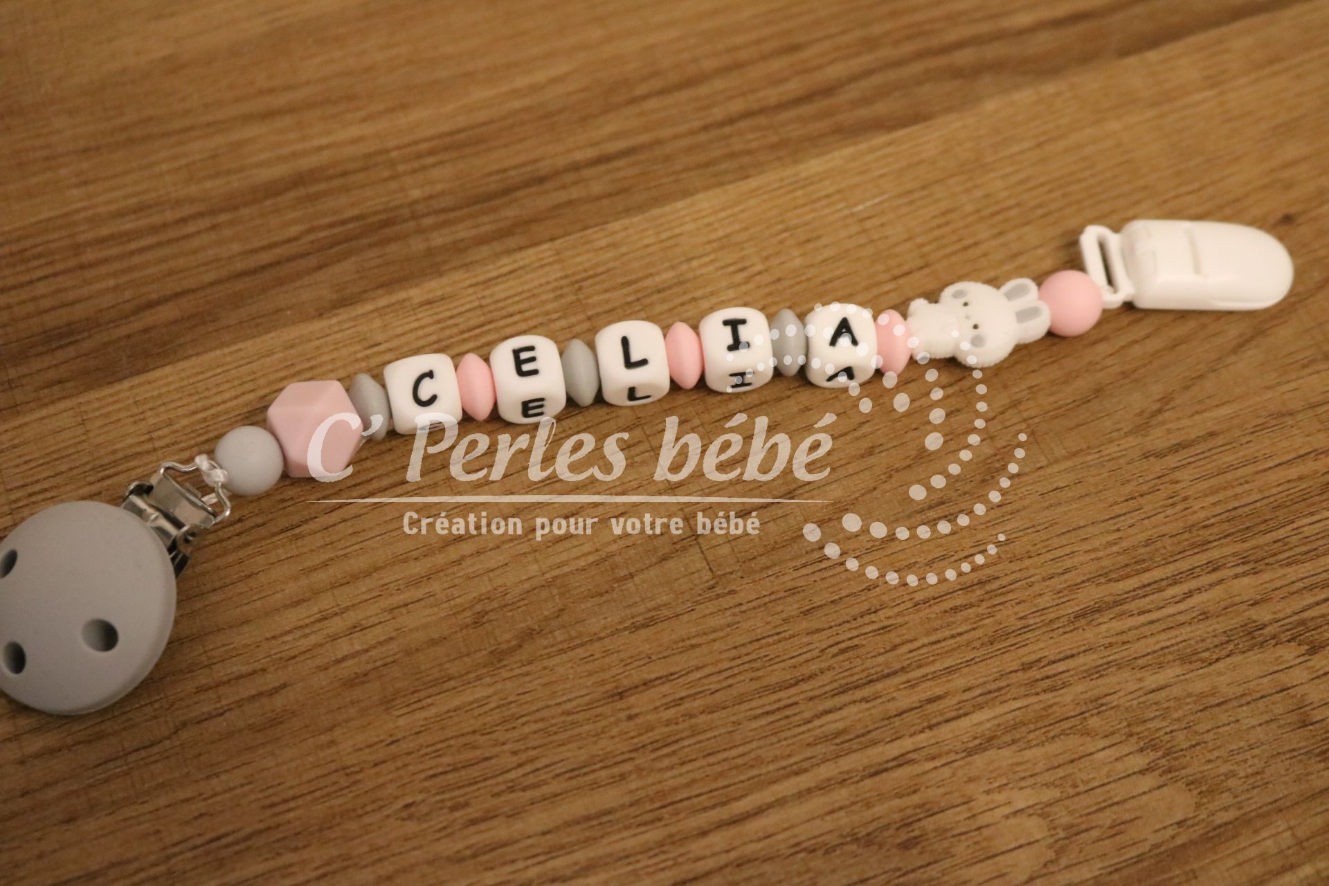 Attache doudou prénom Attache doudou prénom