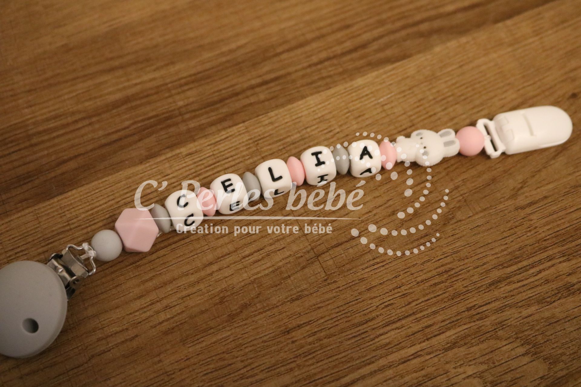 Attache doudou prénom Attache doudou prénom