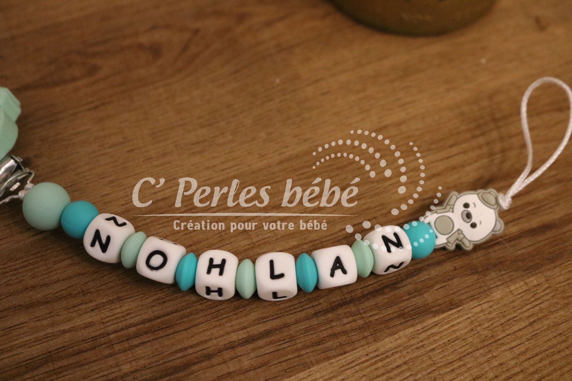 Attache tétine ourson