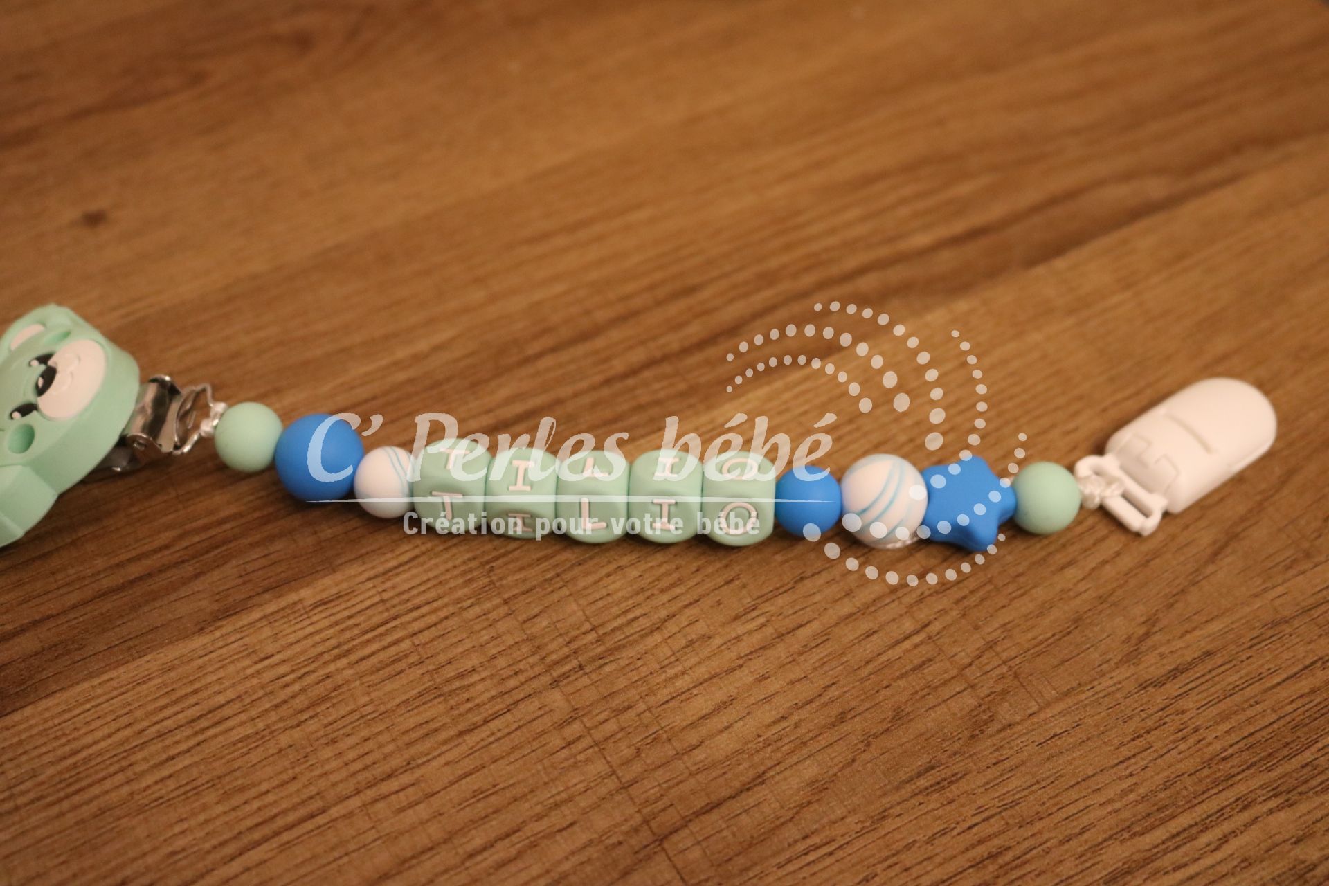 Attache doudou prénom Attache doudou prénom