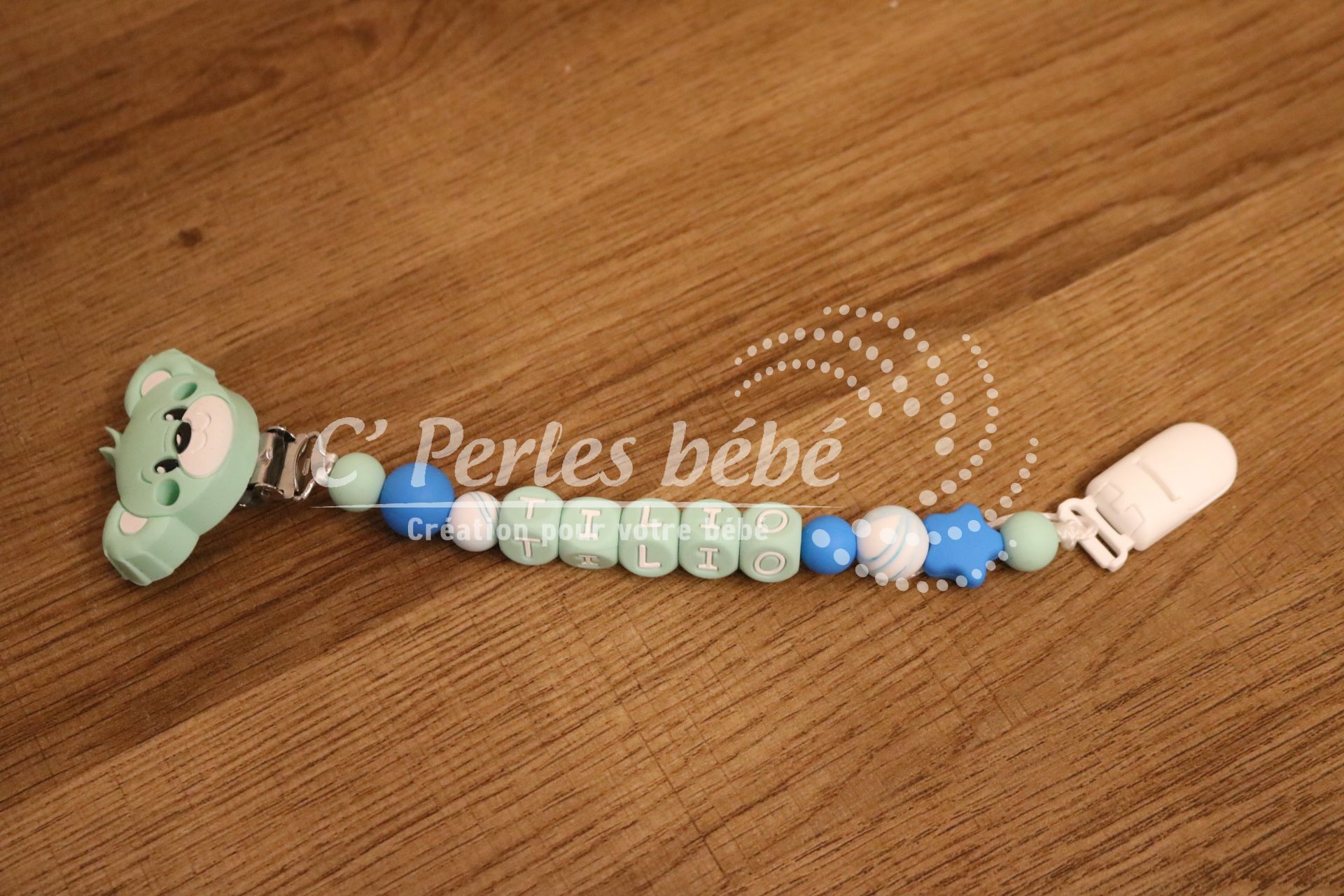 Attache doudou prénom Attache doudou prénom