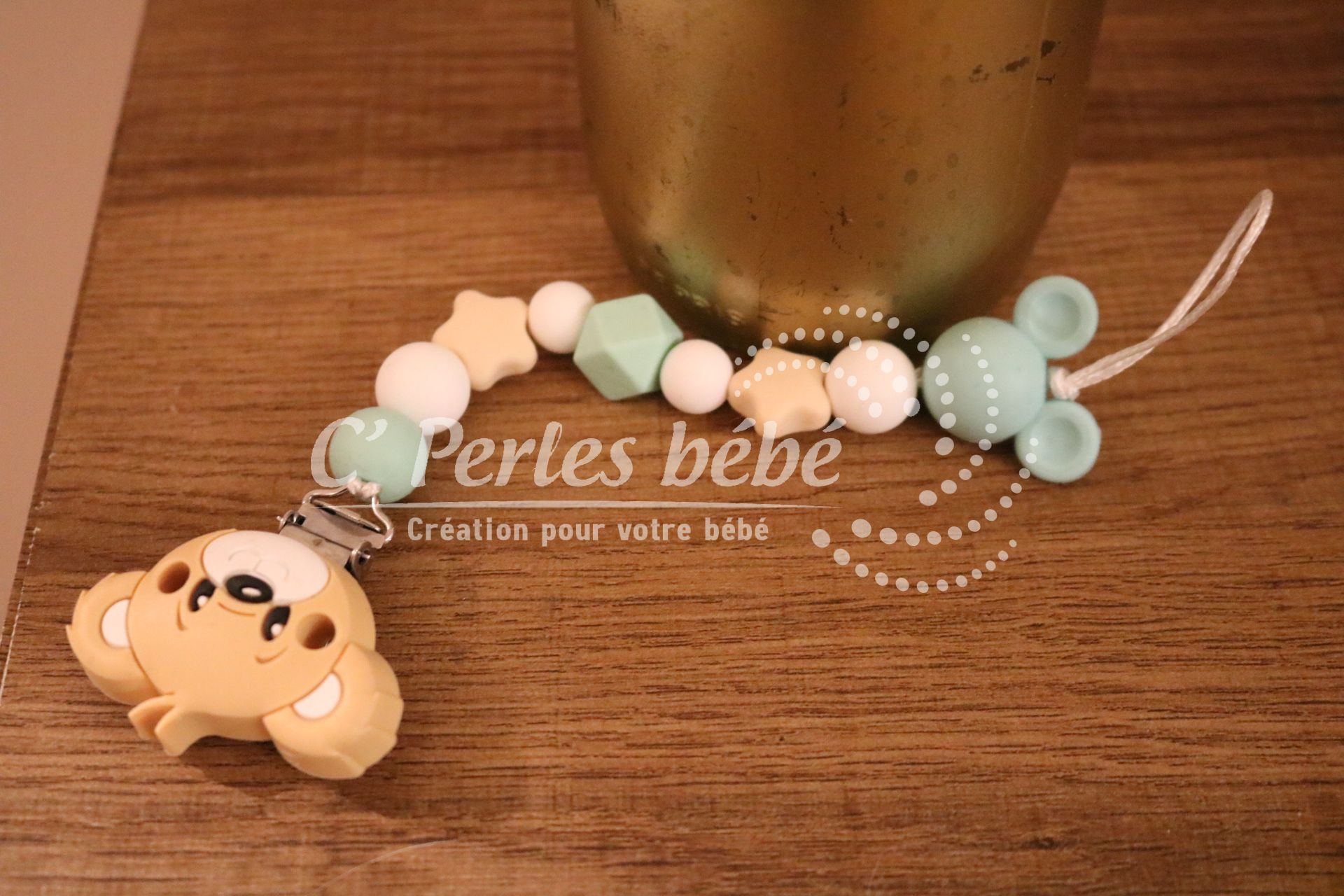 Attache tétine mickey personnalisé Attache tétine mickey personnalisé