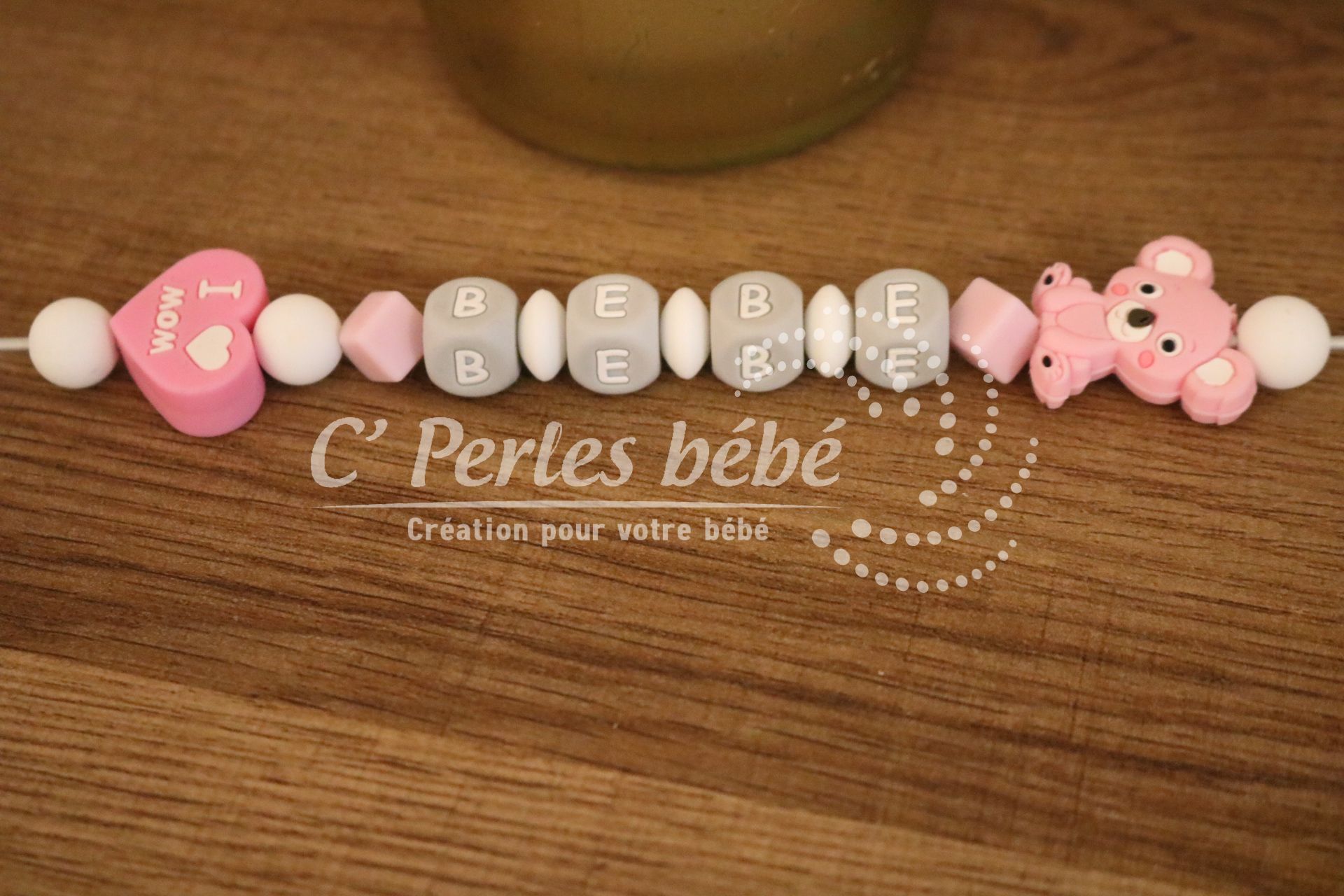 Attache tétine koala prénom Attache tétine koala prénom