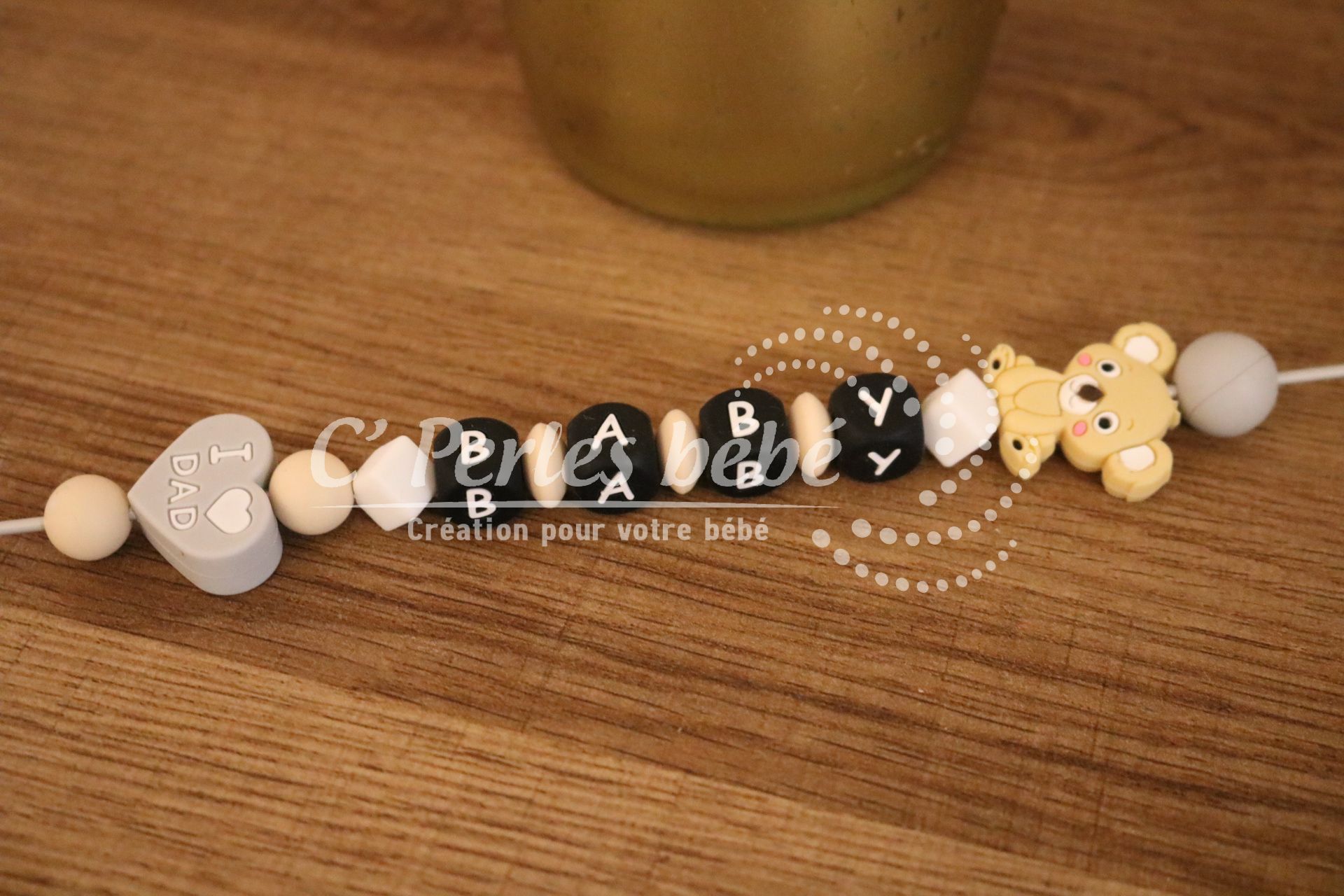 Attache tétine koala prénom Attache tétine koala prénom