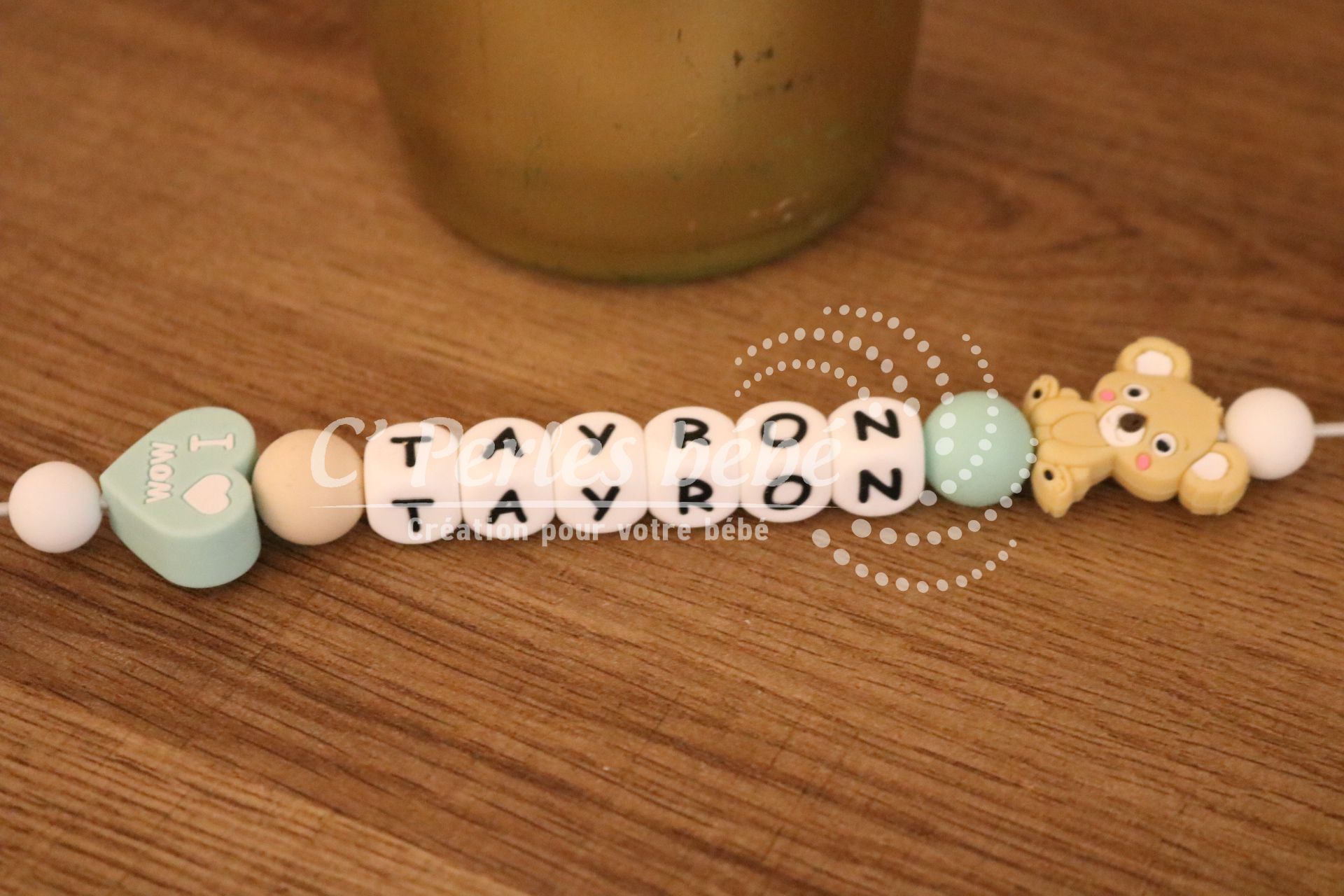 Attache tétine koala prénom Attache tétine koala prénom