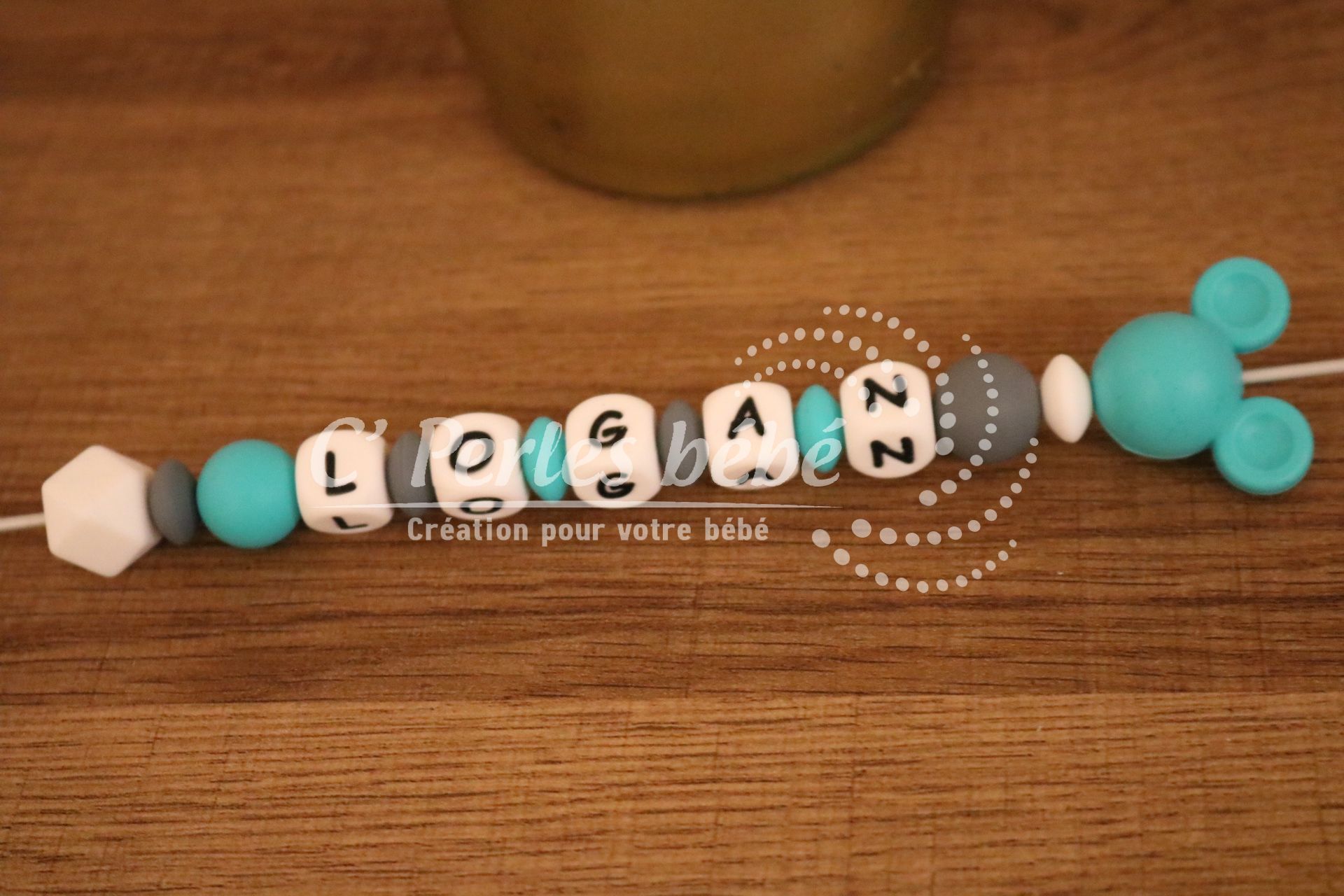 Attache tétine Mickey Minnie