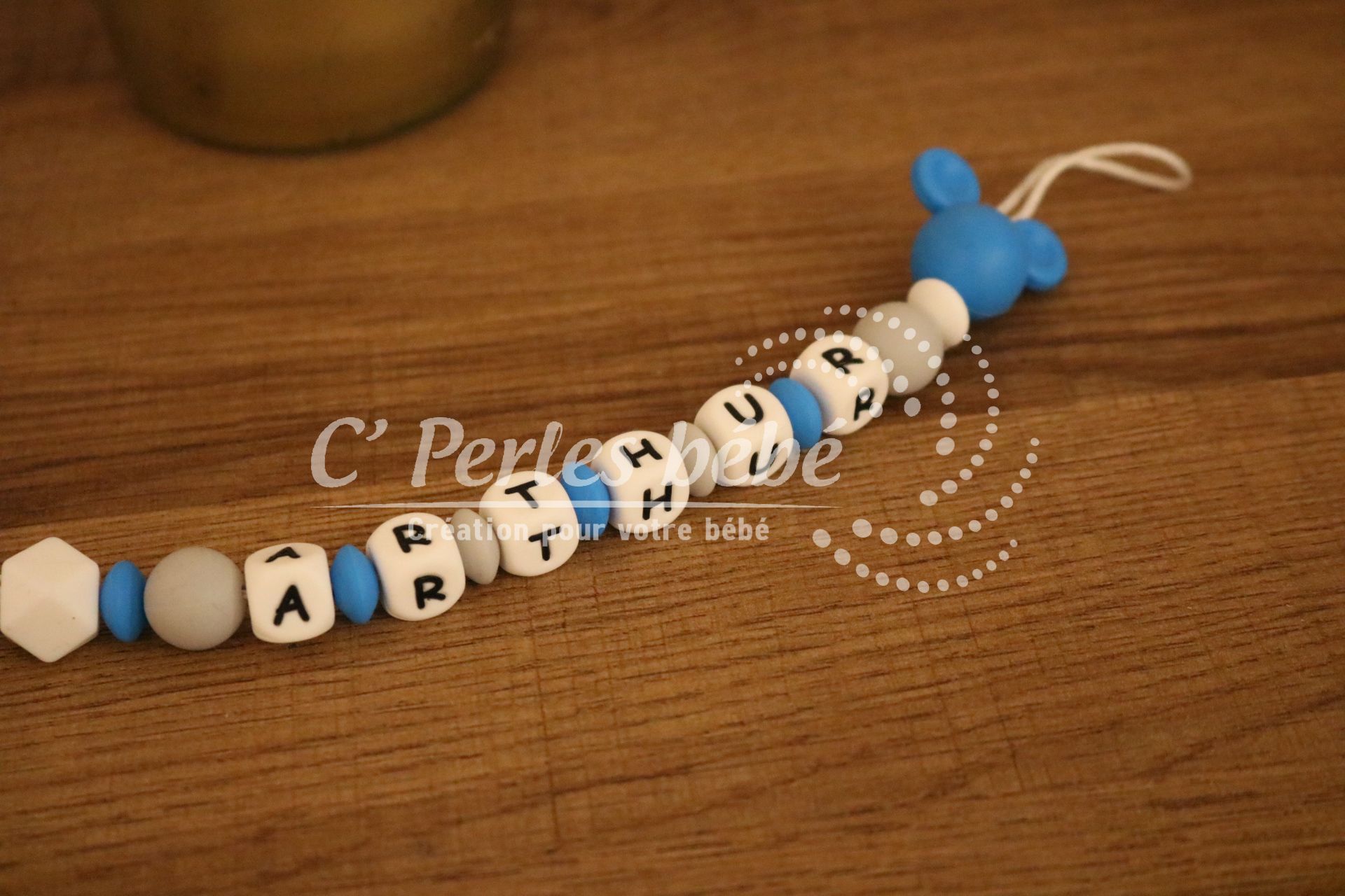 Attache tétine Mickey Minnie