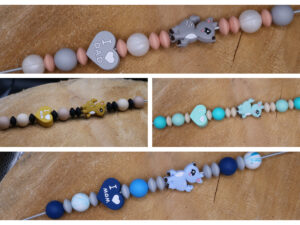 Attache tétine classique faon