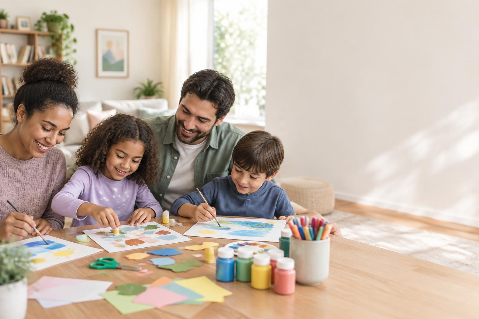 Activité créative en famille : 4 repères sans stress